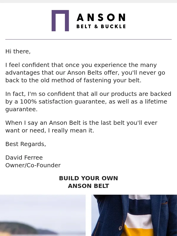 Anson Belt - Ready to Build Your Ideal Belt?