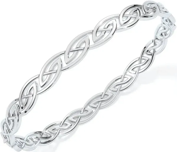 Celtic Silver Bracelet Bangle