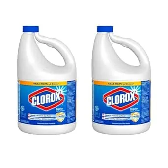 Clorox 30966 Concentrated Regular Bleach, 121 oz. Pack of 2