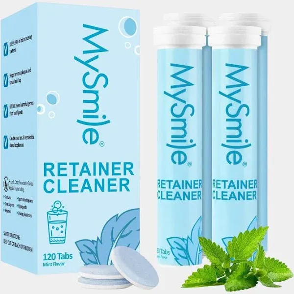 MySmile Retainer Cleaner Denture Cleaning Tablets