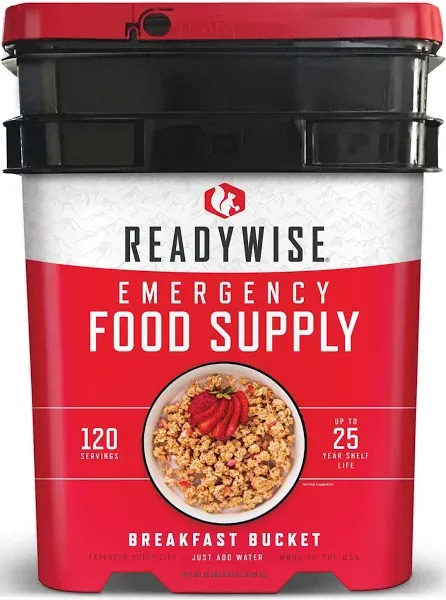 ReadyWise 120 Serving Breakfast Bucket