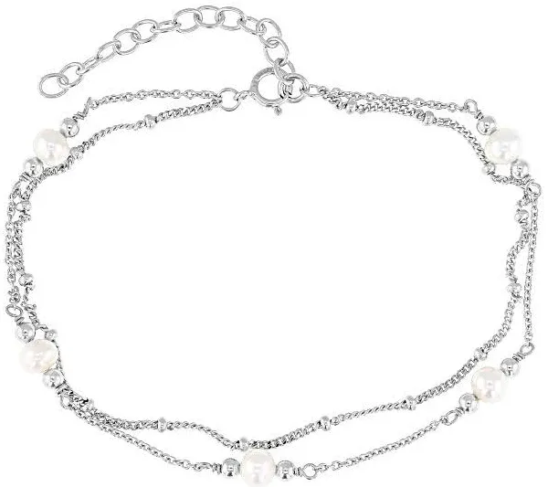 14K Yellow Gold Over Sterling Silver Cultured Freshwater Pearl Bracelet