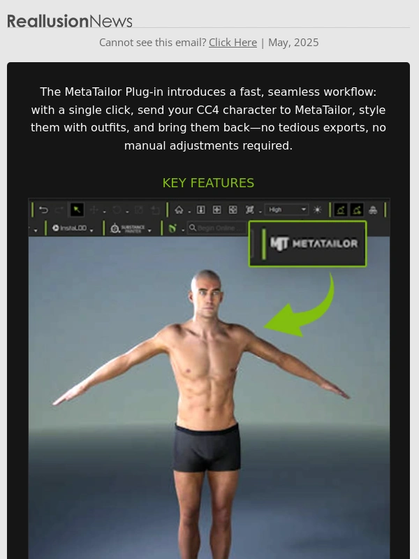 Reallusion - Instant Outfit Integration???Free Smart Fitting Plugin