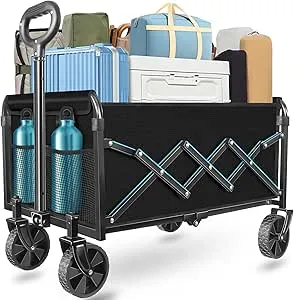 Liapott Foldable Wagons Carts with Wheels