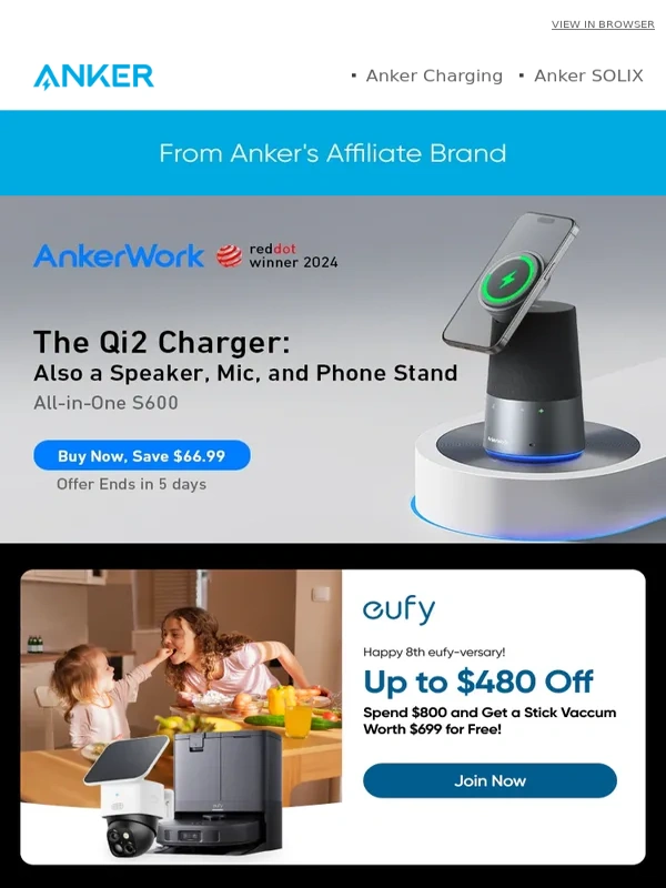 Anker - From Our Affiliate Brands | Exclusive Deals on AnkerWork,eufy,and soundcore