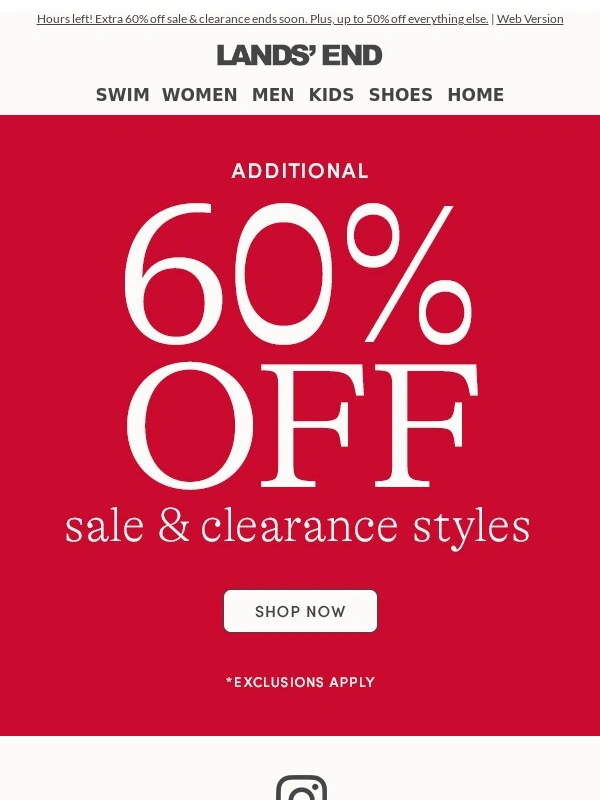 Lands' End Outfitters - Flash Sale: so good it made us crash!