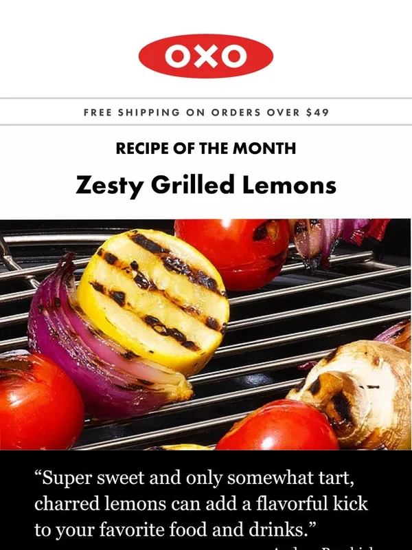 OXO - Grilled lemons to add some tang to summer grilling