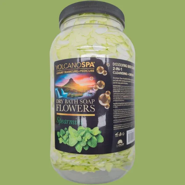 La Palm Dry Bath Soap Flowers Spearmint
