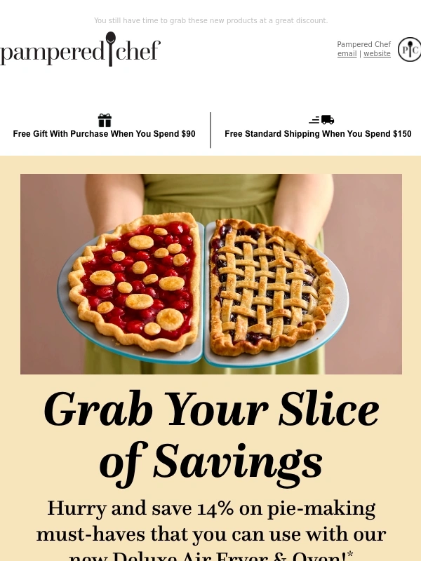 Pampered Chef - ⏰ Pi(e) Day Sale Ends Tonight! ⏰