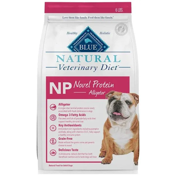 BLUE Natural Veterinary Diet NP Novel Protein Alligator Dry Dog Food