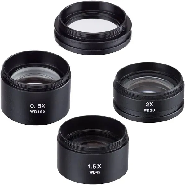 AmScope Barlow Lens Set for SM Series Stereo Microscopes