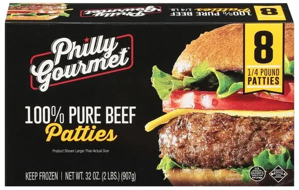 Philly Gourmet 100% Pure Beef Patties