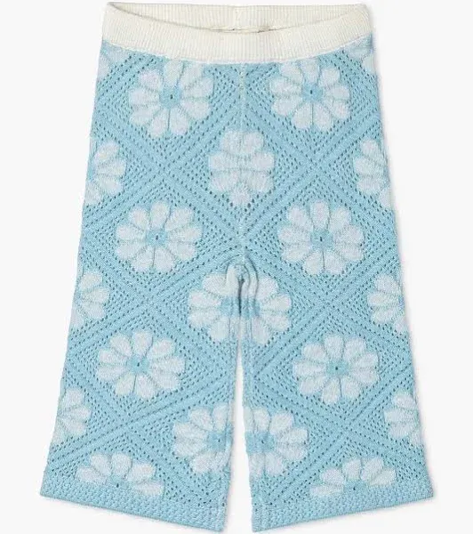Monica + Andy Girl's Floral Knit Flared Pants