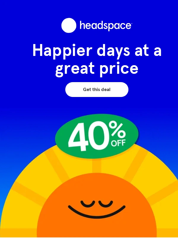 Headspace - Get 40% off Headspace