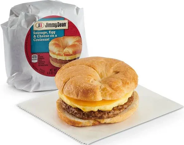 Jimmy Dean Croissant Sandwiches Sausage Egg Cheese