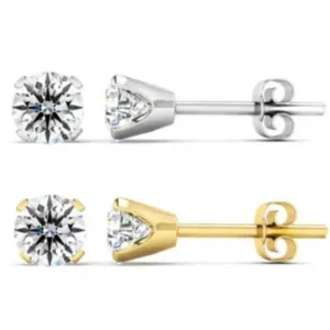 1Ct Lab Grown Diamond Stud Earrings