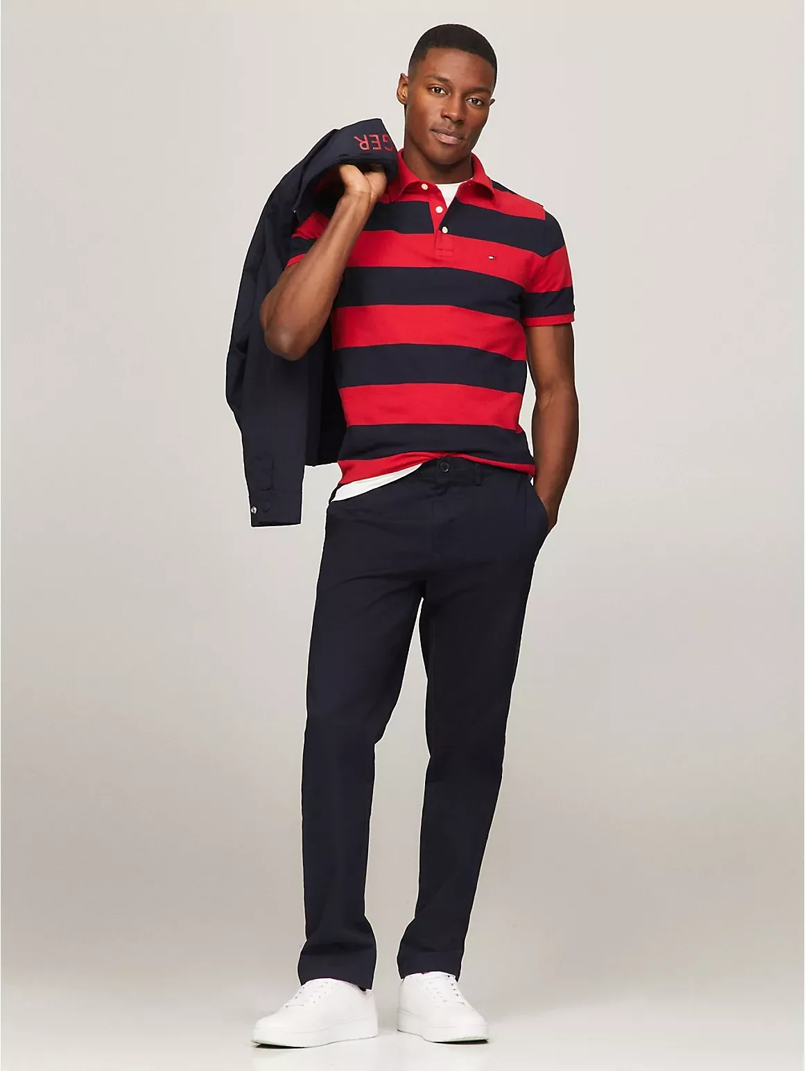 Tommy Hilfiger Men's THFlex Tommy Straight Chino - Navy - 44W x 30L