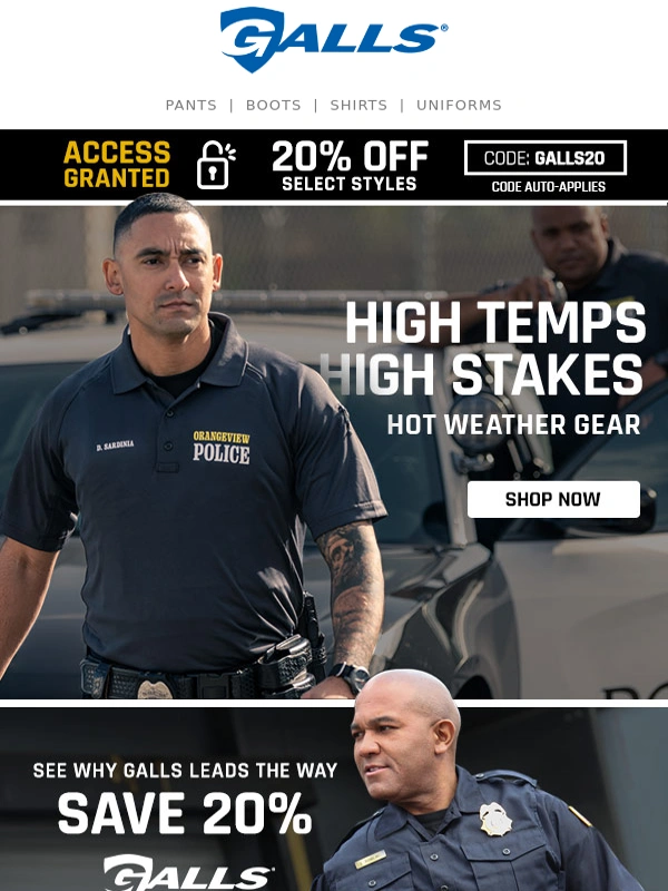 Galls - High Temps,High Stakes – Save 20% Today!