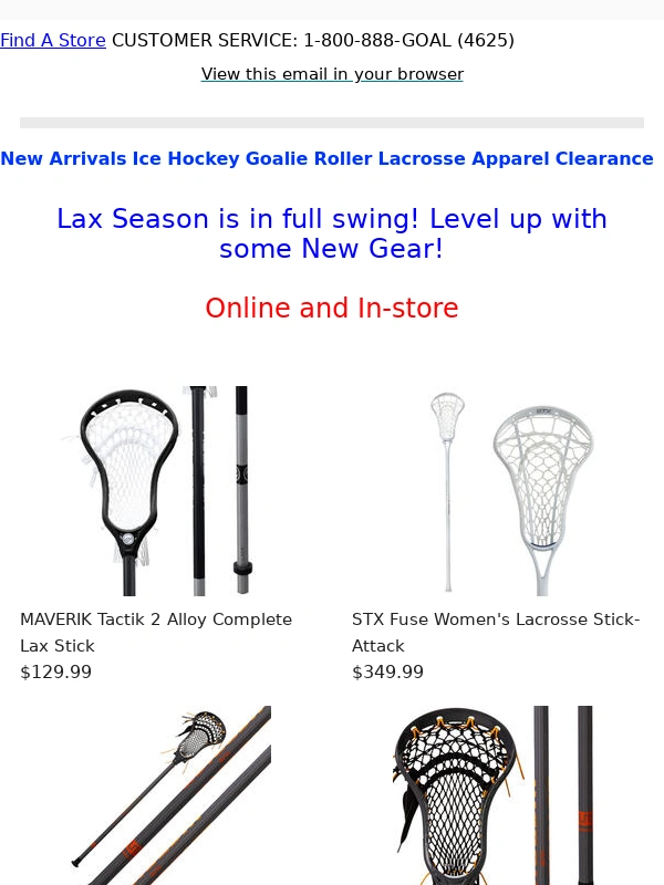 Perani's Hockey World - Lax Season is in full swing! Level up with some new gear!