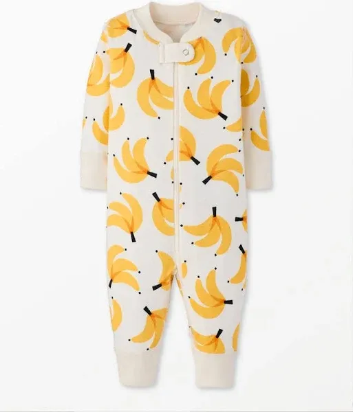 Hanna Andersson Banana Bunch 2-Way Zip Sleeper Pajamas