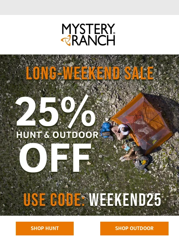 Mystery Ranch - LONG WEEKEND SALE ALERT