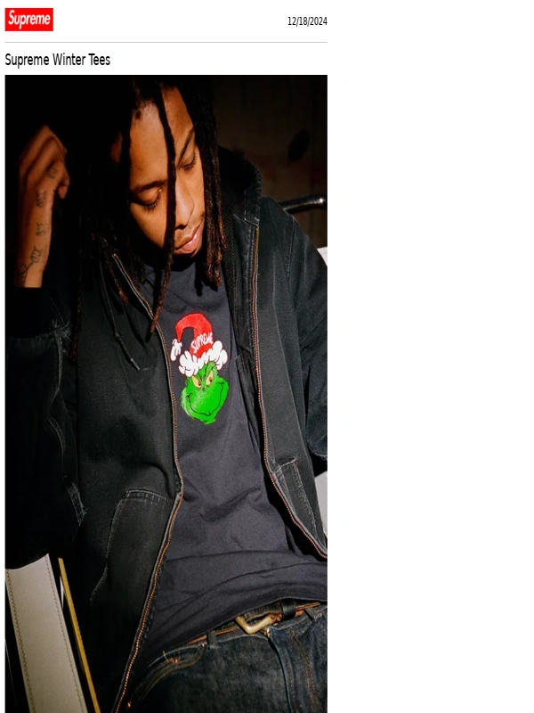 Supreme - Supreme Winter Tees