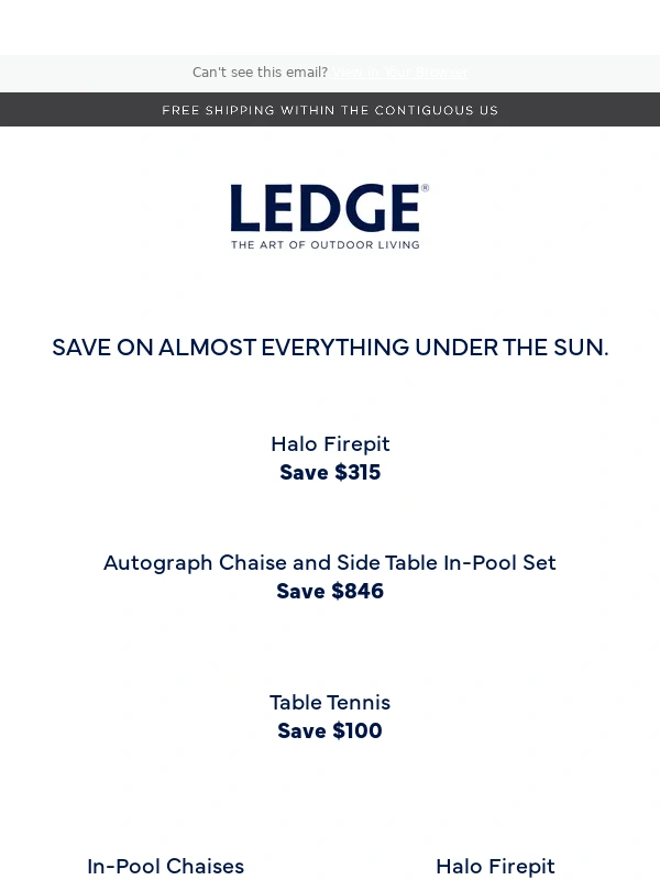 Ledge Lounger - An Offer You Won't Want to Miss