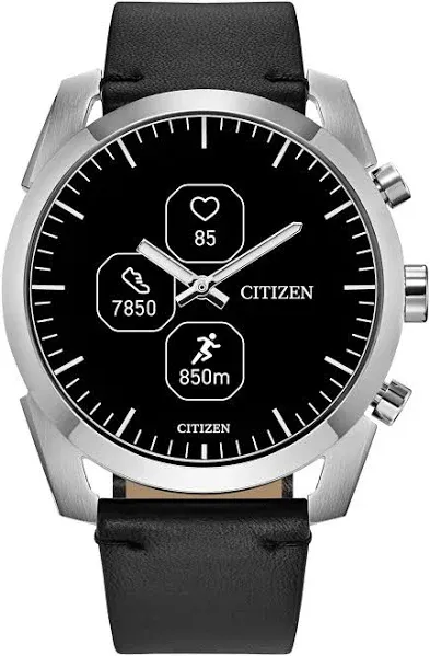 Citizen CZ Smart Hybrid Smartwatch with Leather Strap