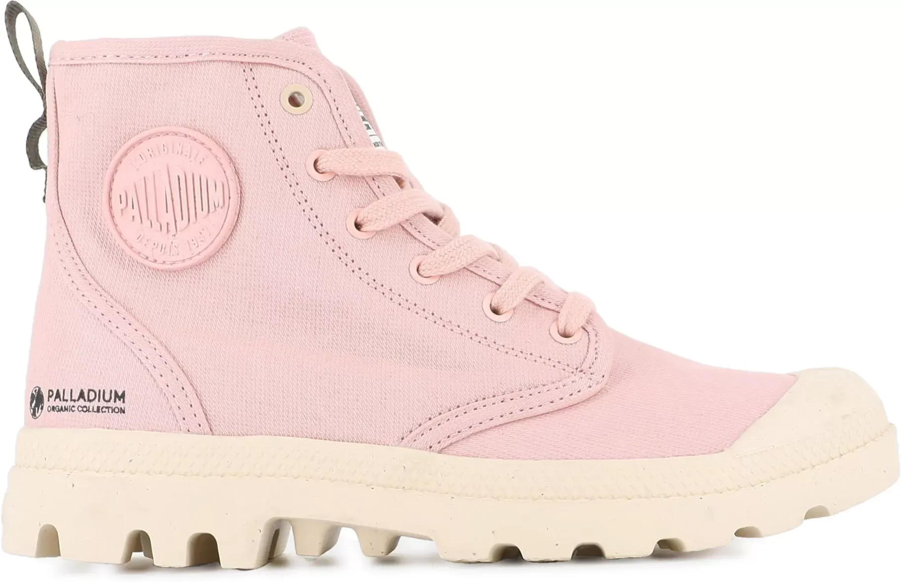 PALLADIUM-US Palladium Boots Unisex Pampa Hi Zip Organic Nature Pink - NATURE PINK - Size: 8.5 10 8.5