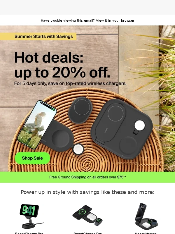 Belkin - ? 5 Days. Up to 20% Off. Go. ?
