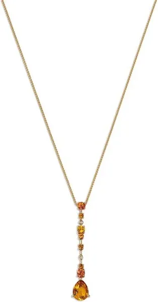 Bloomingdale's Fine Collection 14K Yellow Gold Citrine, Orange Sapphire, and Diamond