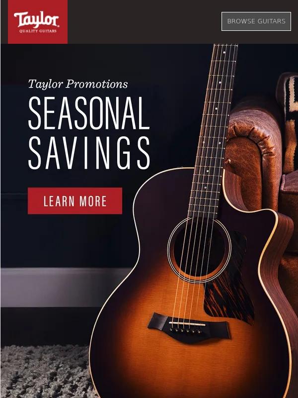 Taylor Guitars - Lots of New Ways to Save on a Taylor Now