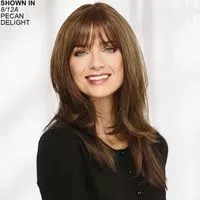 Curlable VersaFiber Monofilament Long Topper Hair Piece by Paula Young