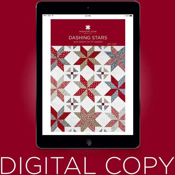 Missouri Star Quilt Co. Dashing Stars Quilt Pattern by Missouri Star