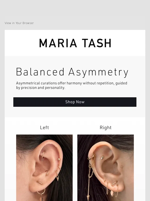 Maria Tash - Balanced Asymmetry
