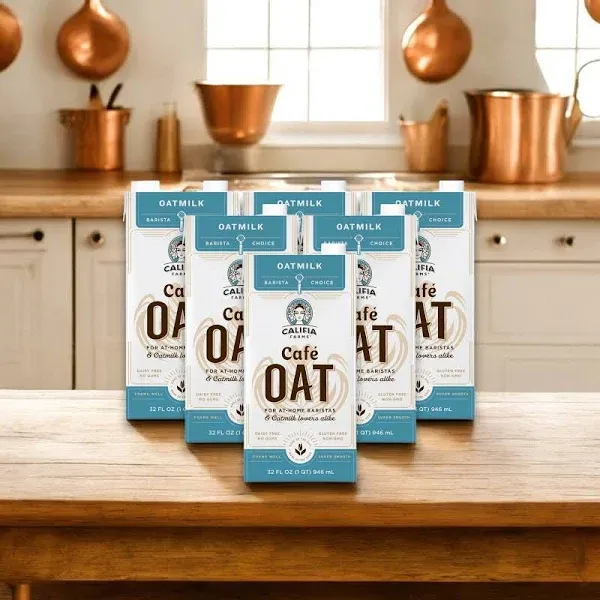 Califia Farms Oatmilk 32 Fl Oz 6 Count 1 Pack Easy Lunches