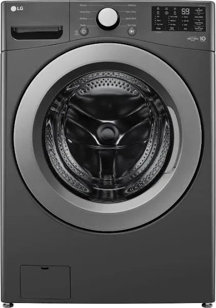 LG 5.0 Cu. Ft. Middle Black Front Load Washer