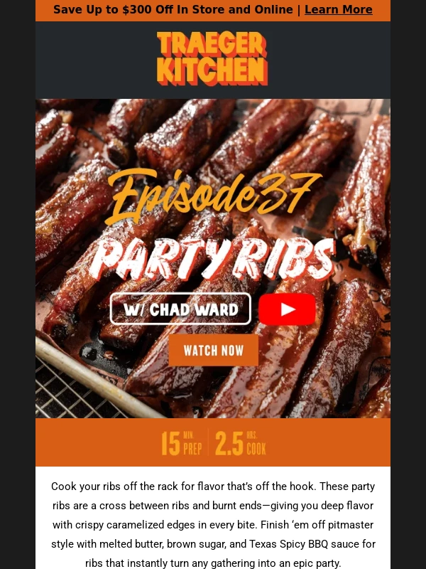 Traeger - Have You Heard of Party Ribs?