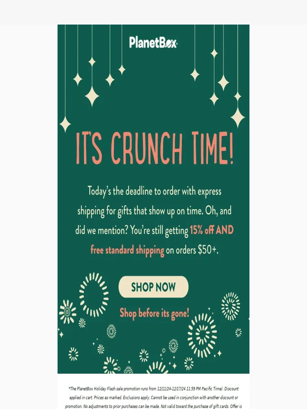 Planetbox - ⏳ Last Call: Holiday Deals + On-Time Delivery!