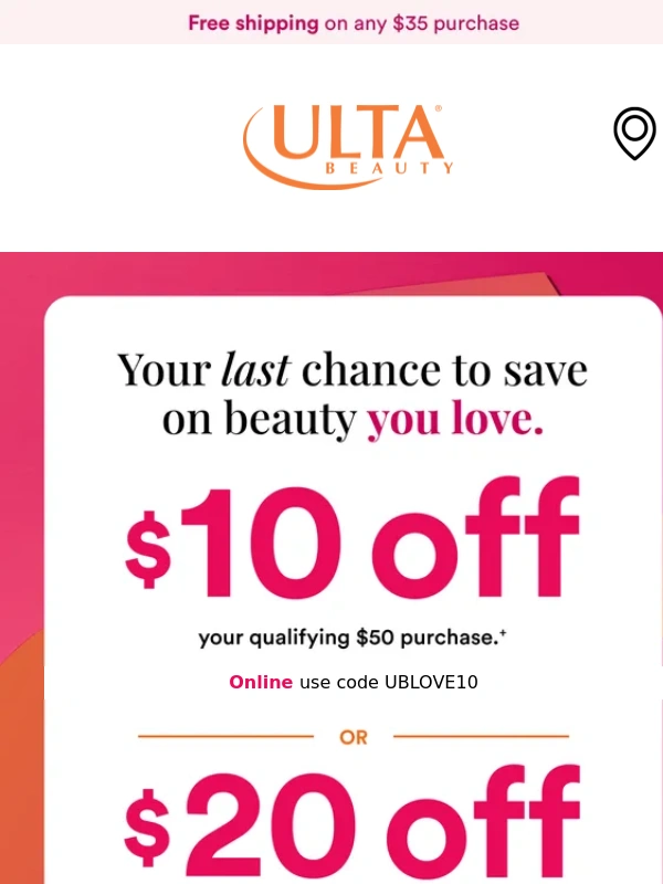 Ulta Beauty - Don’t miss out on this coupon! Ends today