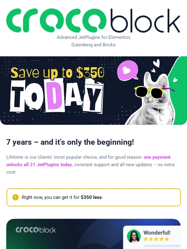 Crocoblock - Save up to $350 – our biggest deal of the year!