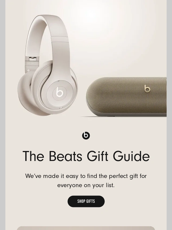 Beats by Dre - The Beats Gift Guide is here ?