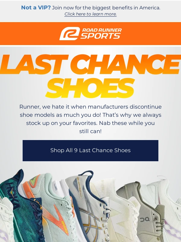 Road Runner Sports - Going…Going…Almost Gone!