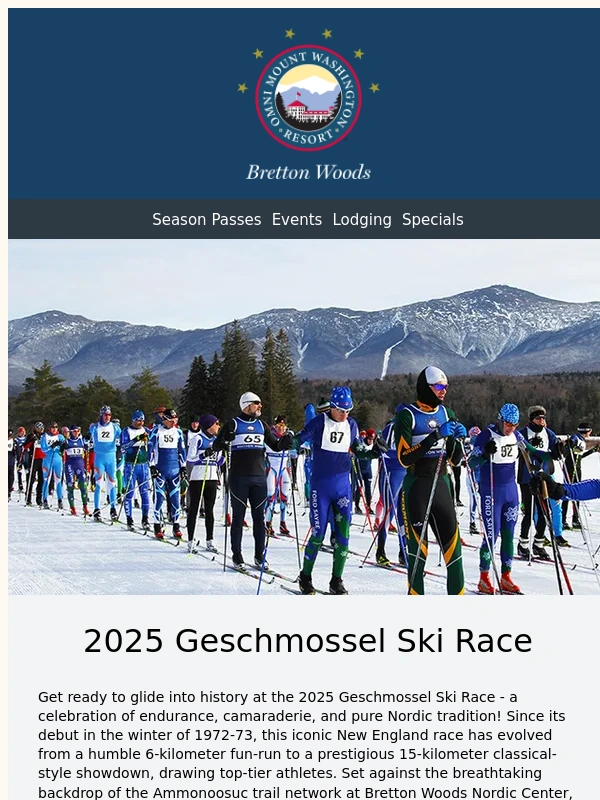 Bretton Woods - The 2025 Geschmossel Race is Here!