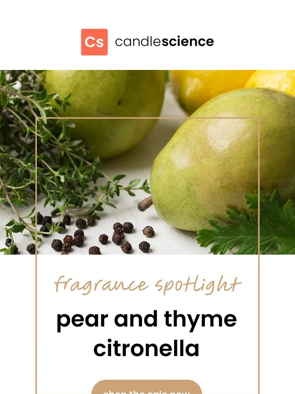 CandleScience - 25% off summertime scents ☀️