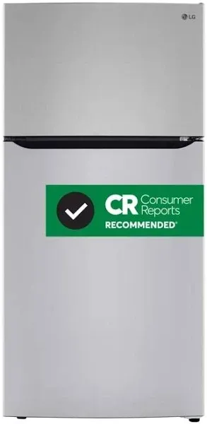 LG 24 cu.ft. Top Freezer Refrigerator Stainless Steel LRTLS2403S