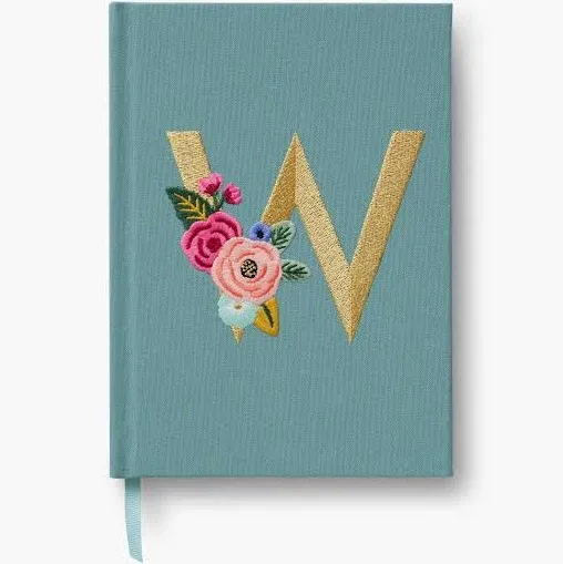 Rifle Paper Co. Embroidered Monogram Journal