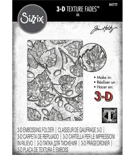 Tim Holtz Sizzix 3-D Texture Fades Embossing Folder