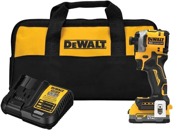 DEWALT 20V Max Atomic 1/4" Brushless Cordless 3-Speed Impact Driver Kit