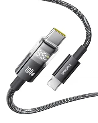 Baseus 100W 5A Fast Charging USB C Charger Cable 6.6ft